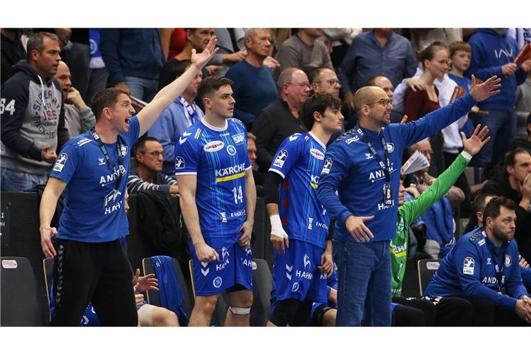 Jens Bürkle (li.) und Jürgen Schweikardt (re.) bilden bis zum Saisonende ein Trainerduo beim TVB Stuttgart.