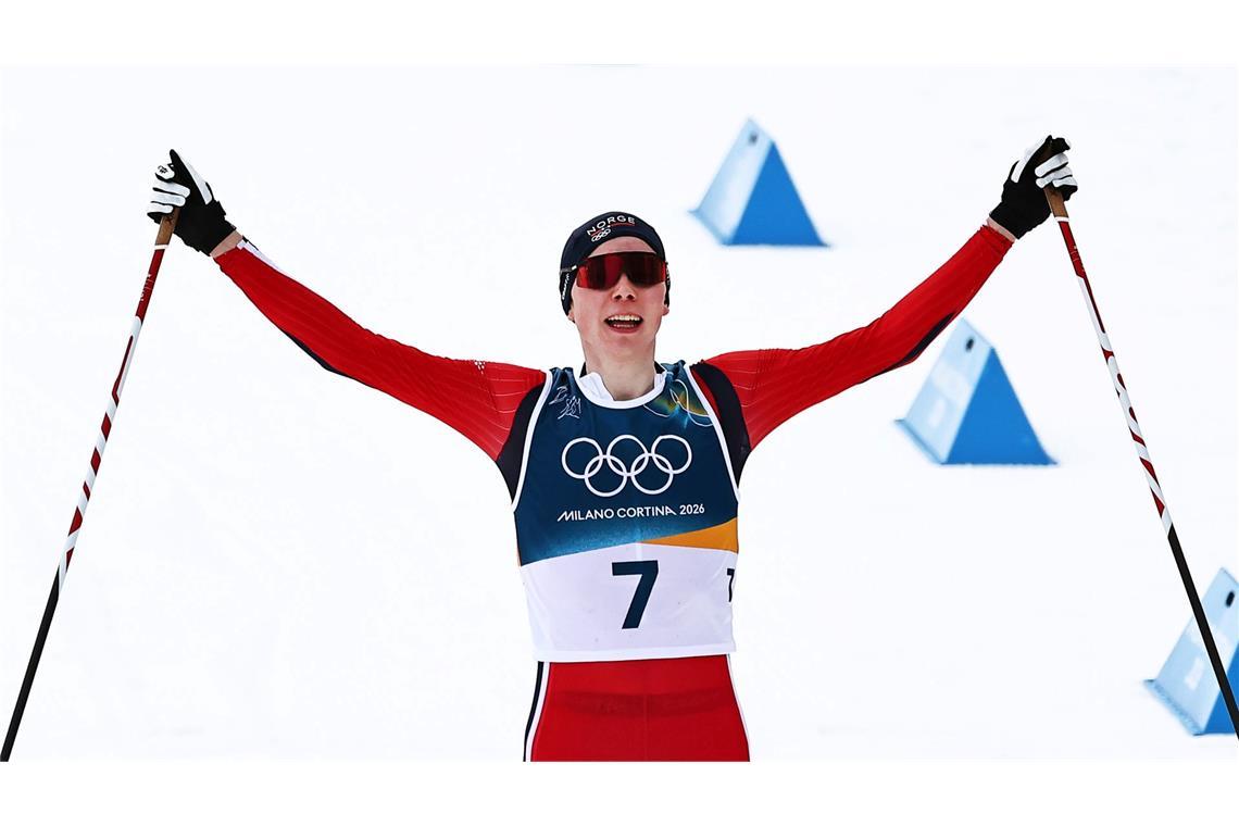 Jens Luraas Oftebro war bei sehr schwierigen Bedingungen der beste Kombinierer.