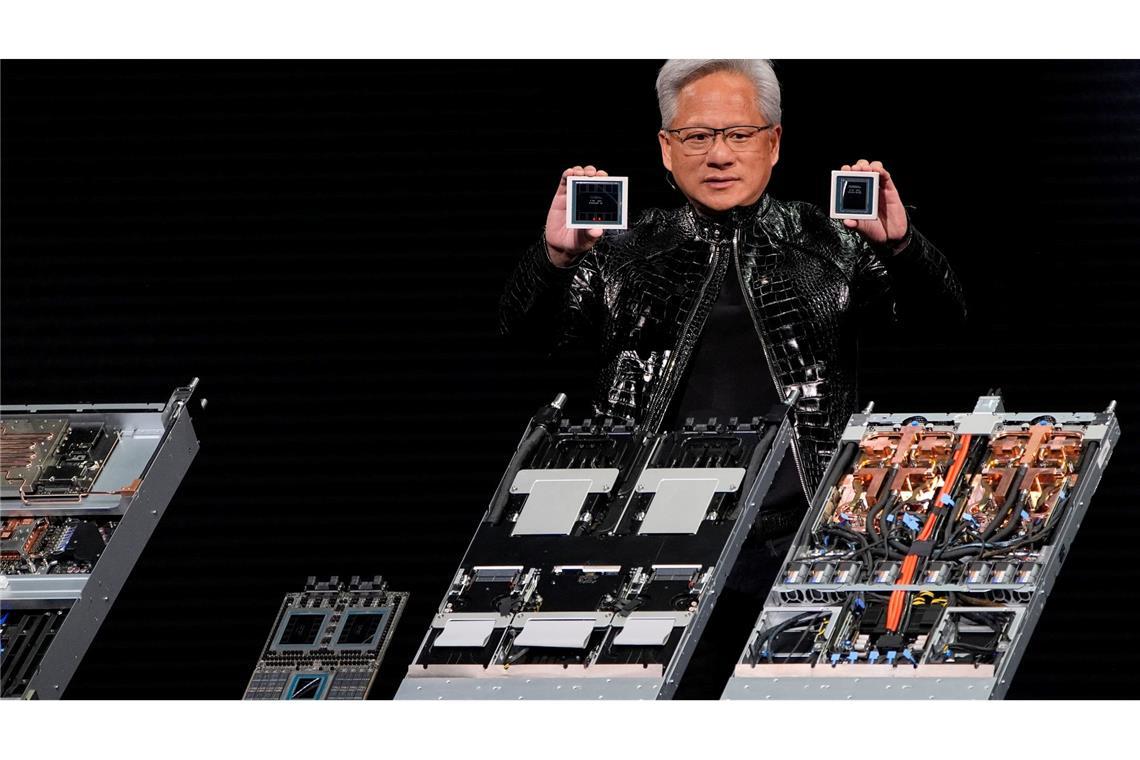 Jensen Huang, Chef von Nvidia: Der Chiphersteller profitiert vom Boom um KI. (Archivbild)