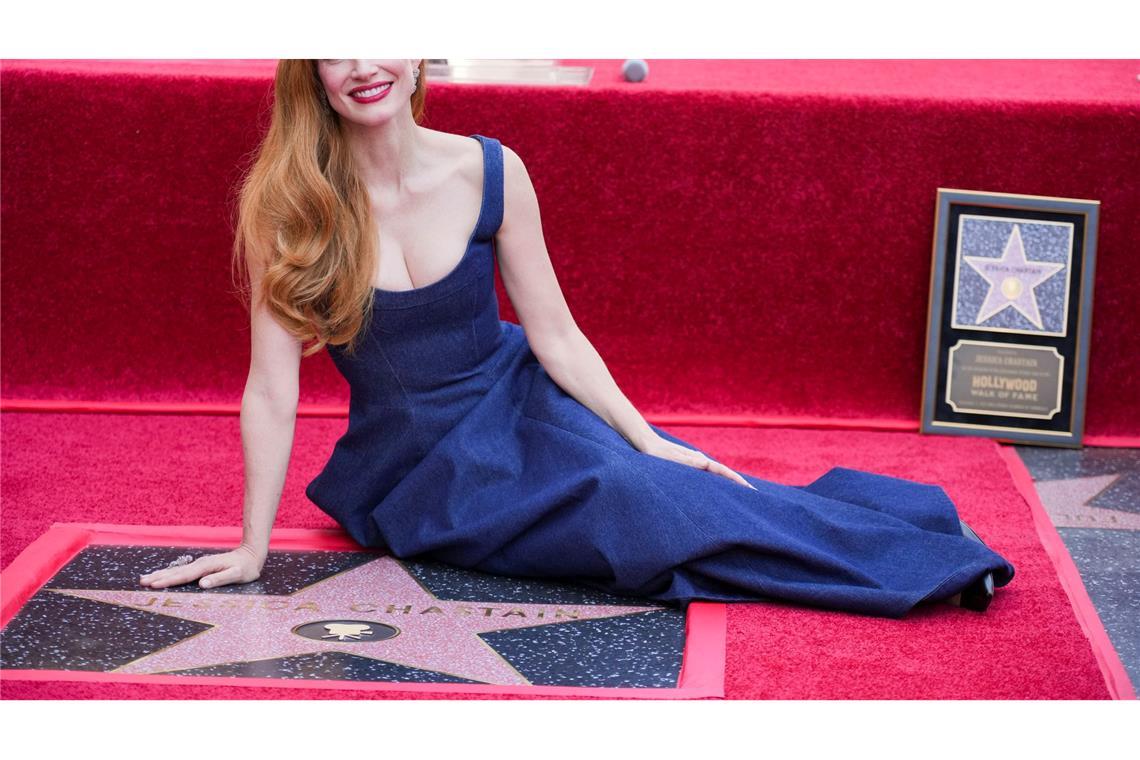 Hollywood-Stern für Jessica Chastain - Al Pacino feiert mit Jessica Chastain kann sich über eine weitere Auszeichnung freuen.