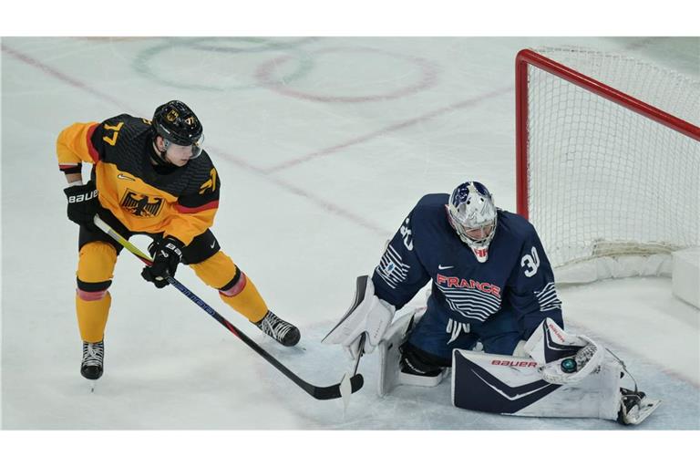 JJ Peterka schoss sein erstes Tor bei den Winterspielen.