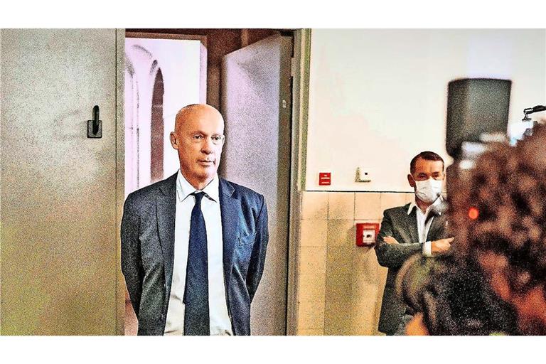 Joachim Steinhöfel im Jahr 2020 bei einer Verhandlung vor dem Berliner Landgericht.