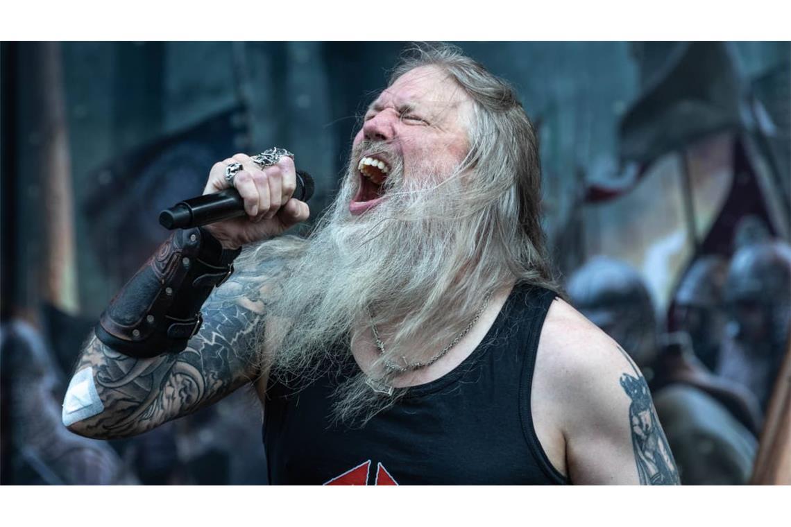Johan Hegg, Frontmann von Amon Amarth, hier bei einem Auftritt in London