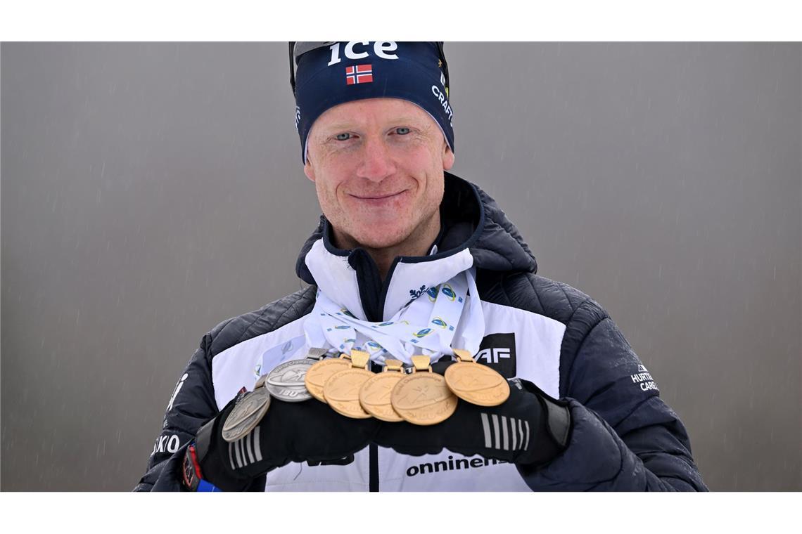Abschied unter Tränen: Biathlon-Superstar Bö hört auf Johannes Thingnes Bö holte in Oberhof als erster Skijäger Medaillen in allen sieben WM-Rennen.