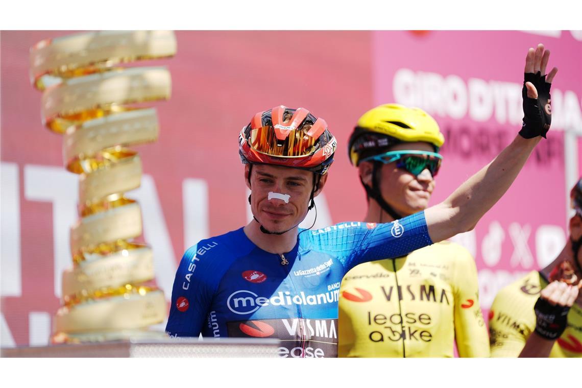 Jonas Vingegaard hat beim Giro d'Italia den Gesamtsieg im Blick.