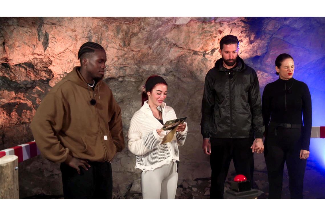 Joshi, Ariel, Sebi und Liza (v. l.) bei der Exit-Challenge