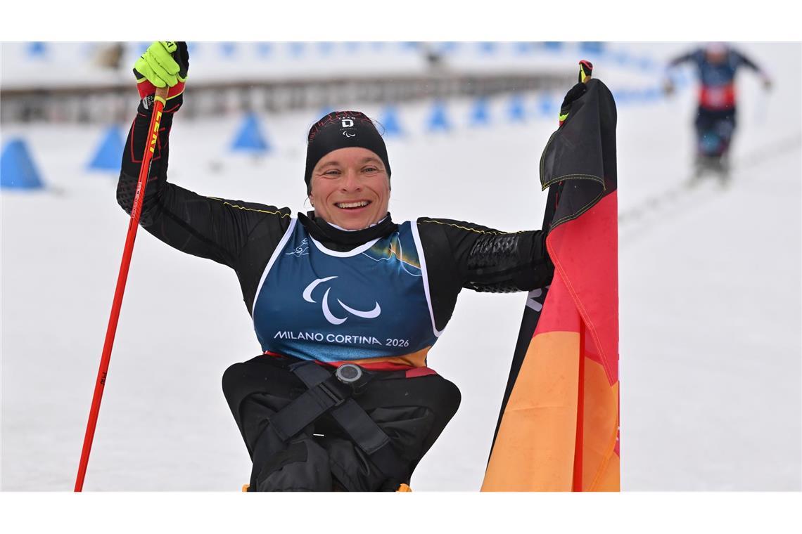 Jubelt über ihre vierte Medaille: Anja Wicker.