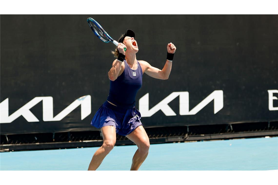 Deutsche Frauen-Power: Auch Siegemund und Niemeier weiter Jubelte über ihren hart erkämpften Erstrundensieg: Laura Siegemund