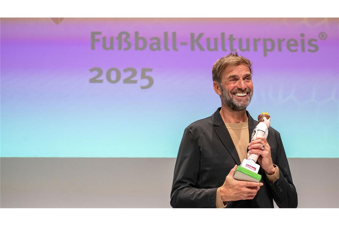 Jürgen Klopp wurde mit dem Walther-Bensemann-Preis ausgezeichnet.