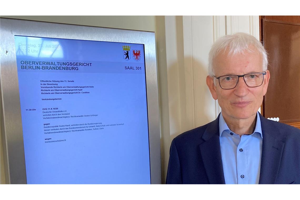 Umwelthilfe verklagt drei Städte in Baden-Württemberg auf Lärmschutz Jürgen Resch, Geschäftsführer der Deutschen Umwelthilfe: Drei Städte in Baden-Württemberg halten Lärmschutzvorschriften nicht ein (Archivfoto).