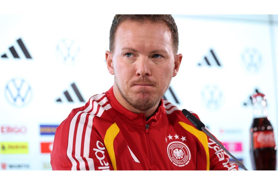 Julian Nagelsmann fordert zwei Siege auf dem Weg zum WM-Ticket.