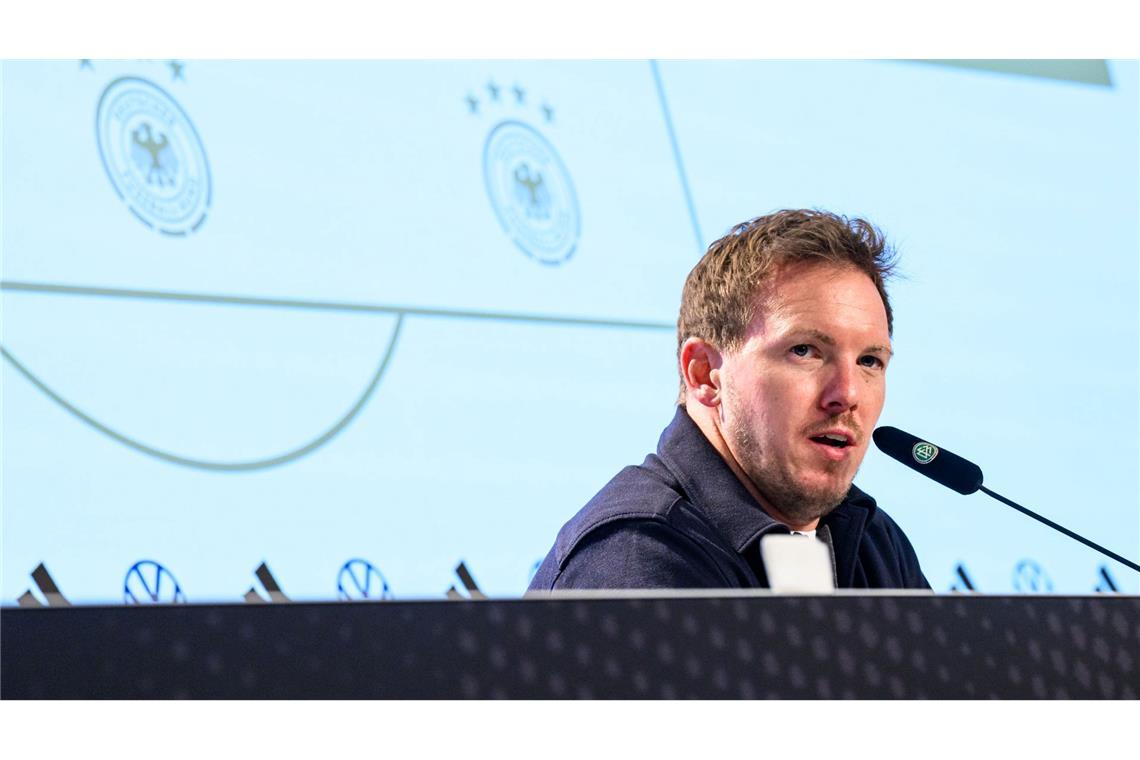 Mit Dreiklang nach Belfast: Gier, Galligkeit und gute Laune Julian Nagelsmann schaut nicht auf die Tabelle in der Qualifikationsgruppe.