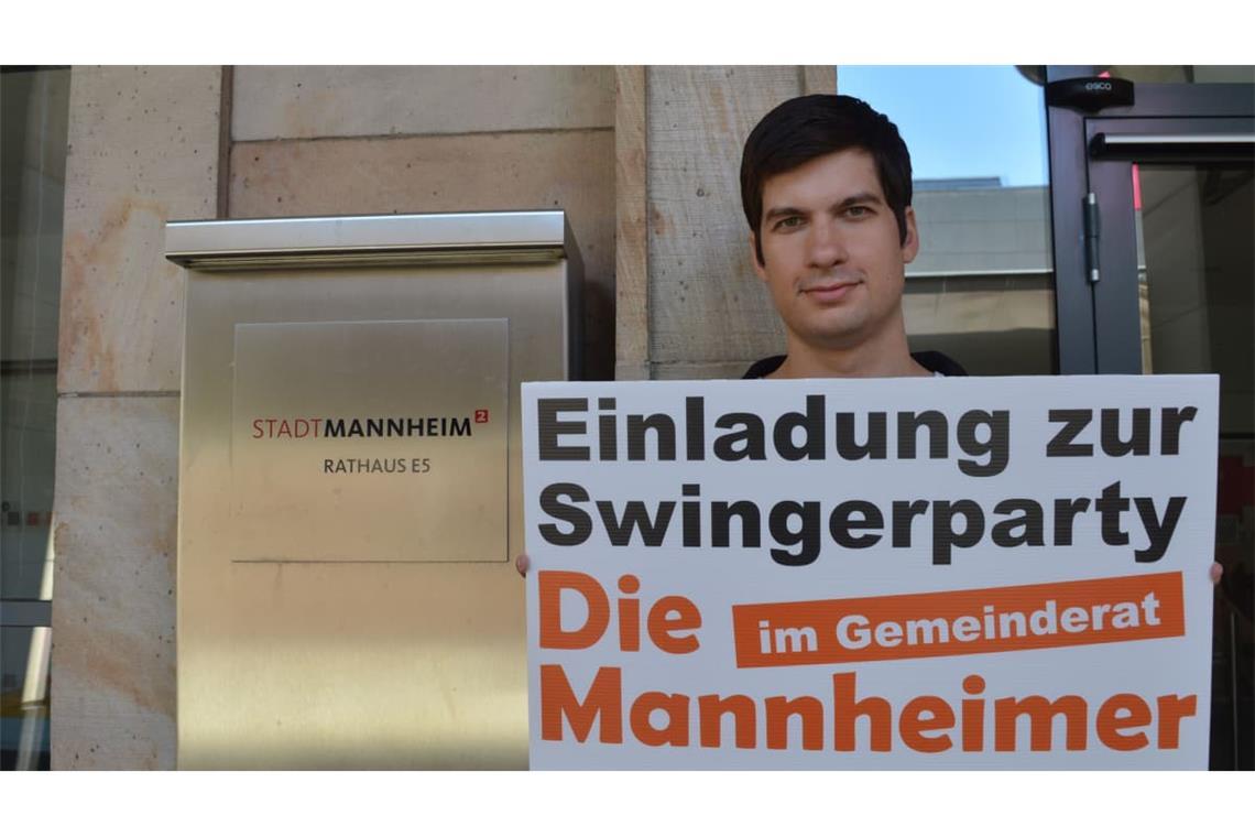 Julien Ferrat will im Rathaus swingen. Das meint er ernst.