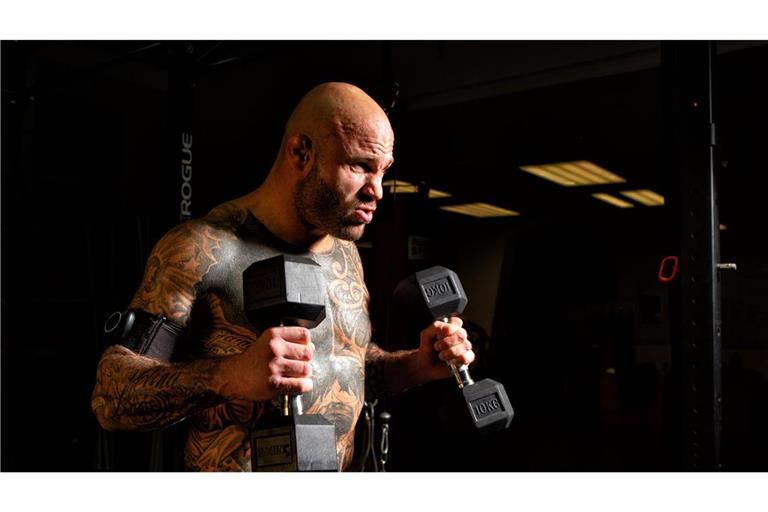 Jungwirth beim Hanteltraining (Archivbild)