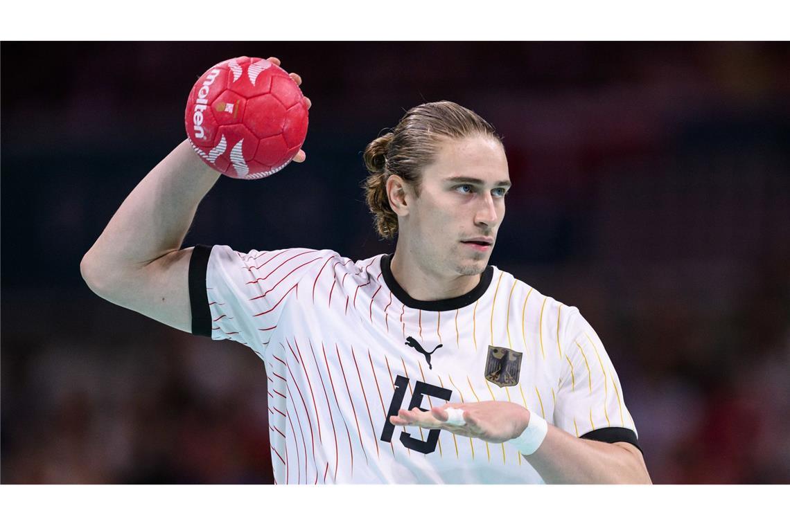Knorrs Knie hält: DHB-Team wohl mit Top-Kader gegen Schweiz Juri Knorr ist beim nächsten Spiel gegen die Schweiz voraussichtlich dabei. (Archivbild)