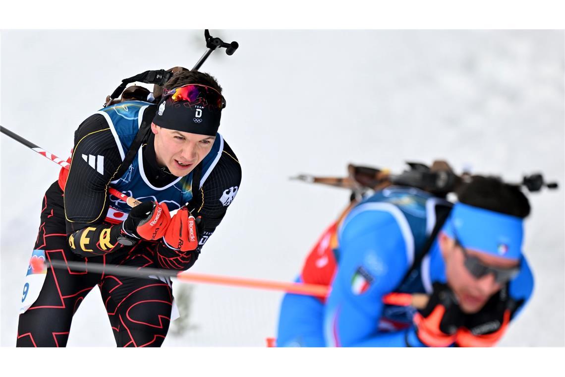 Justus Strelow (l) blieb fehlerfrei am Schießstand.