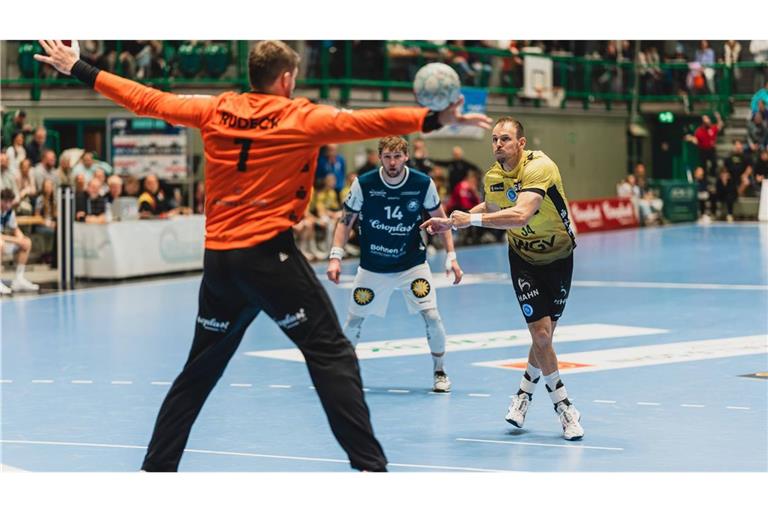 Kai Häfner traf acht Mal, scheiterte aber auch mit drei Siebenmetern an BHC-Keeper Christopher Rudeck.