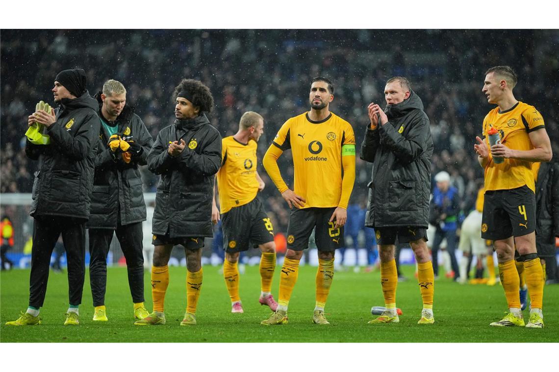 Kalte Dusche: Im verregneten London kassierte Borussia Dortmund eine verdiente Niederlage bei Tottenham Hotspur.
