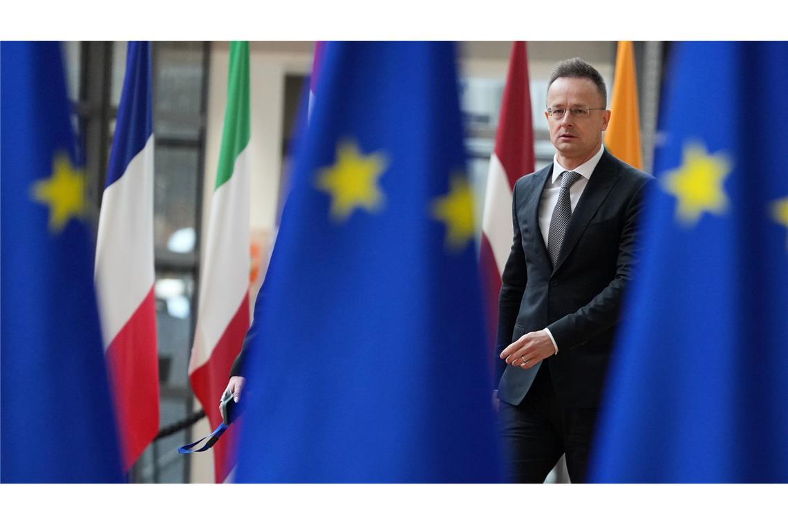 Kam mit einer klaren Ansage nach Brüssel: Ungarns Außenminister Peter Szijjarto. (Archivbild)
