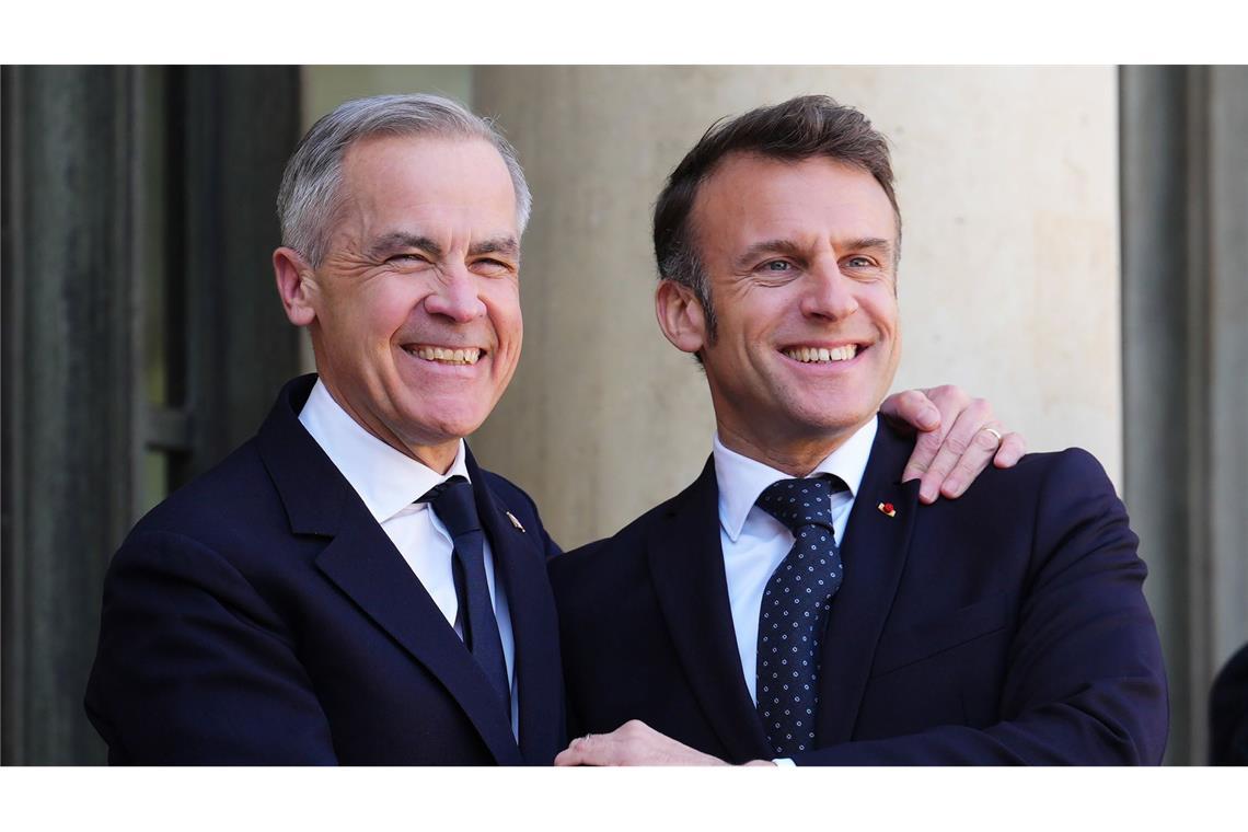 Kanadas neuer Premier Carney sucht in Europa Schulterschluss Kanadas neuer Premier Carney traft den französischen Präsident Macron in Paris.