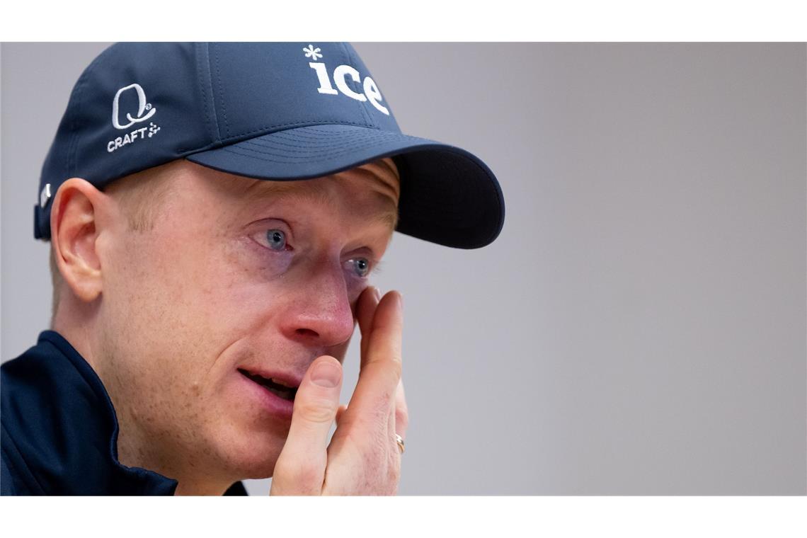 Abschied unter Tränen: Biathlon-Superstar Bö hört auf Kann seine Emotionen nicht zurückhalten: Johannes Thingnes Bö.