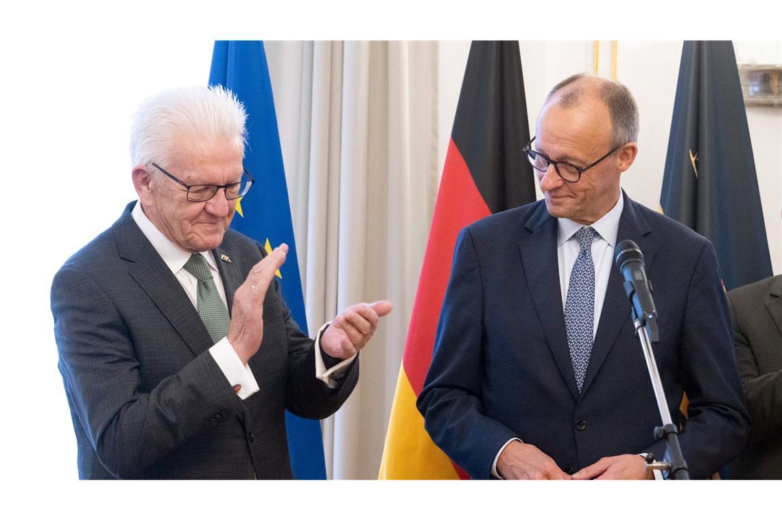 Wie Merz im Kanzleralltag selbst mit KI experimentiert Kanzler Merz absolviert einen Antrittsbesuch in Baden-Württemberg.