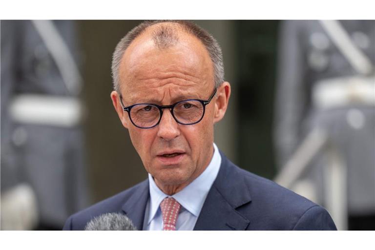 Kanzler Merz dringt auf eine schnelle und unkomplizierte Lösung im Zollstreit (Archivbild).