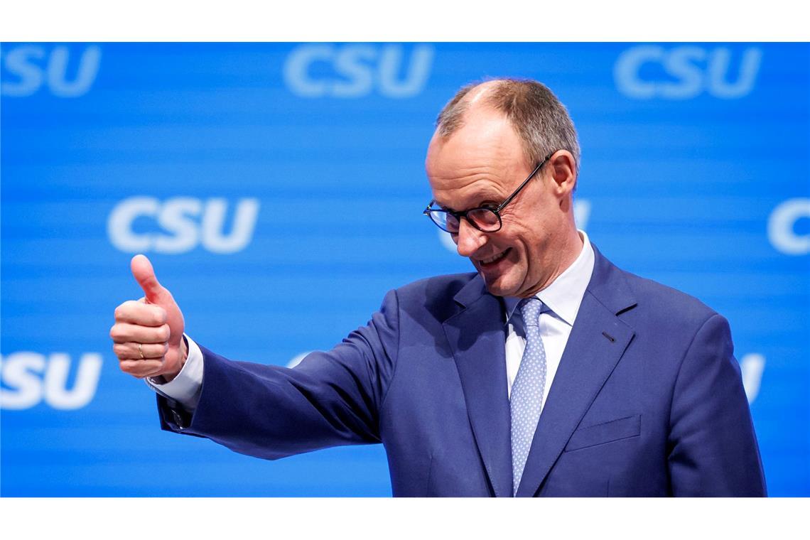 Union setzt auf Kampf und Geschlossenheit im Wahlkampffinale Kanzlerkandidat Merz will als Kanzler "Präsenzpflicht" bei europäischen Beratungen verordnen.