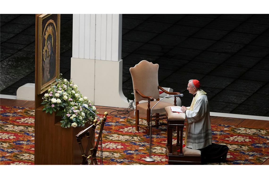 Der Papst ist krank - wie geht es weiter? Kardinalstaatssekretär Parolin kümmert sich derzeit um das Tagesgeschäft im Vatikan (Archivbild).