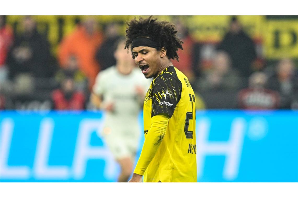 Karim Adeyemi fiel gegen Gladbach negativ auf.