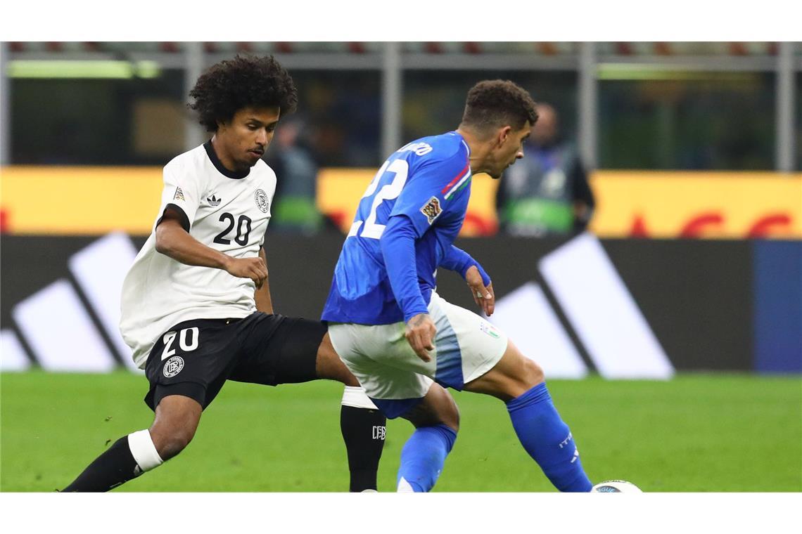 VfB-Profis überzeugen bei verrücktem Remis gegen Italien Karim Adeyemi (Note 3): Heimspiel für den Dortmunder Flügelflitzer als Joker, der in der 63. Minute ins Spiel kam – und die Partie eher nicht mehr maßgeblich prägte.
