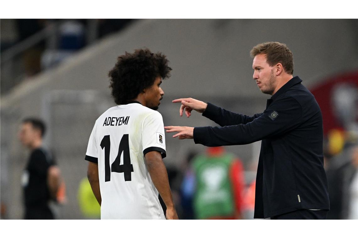 Gnabry und Kimmich überragen beim 4:0 gegen Luxemburg Karim Adeyemi (Note 3,5): Ähnlich wie Gnabry ist auch der Dortmunder Außenstürmer gerade sehr formstark unterwegs, was er gegen Luxemburg nur bedingt unter Beweis stellte. Nicht alle seine Tempodribblings über die rechte Seite führten zum Ziel.