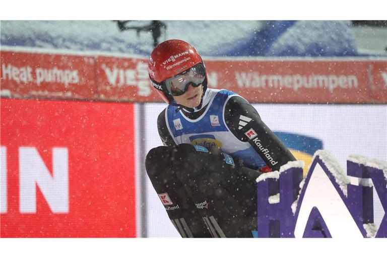 Karl Geiger schaffte es mit dem Team nicht auf das Podest.