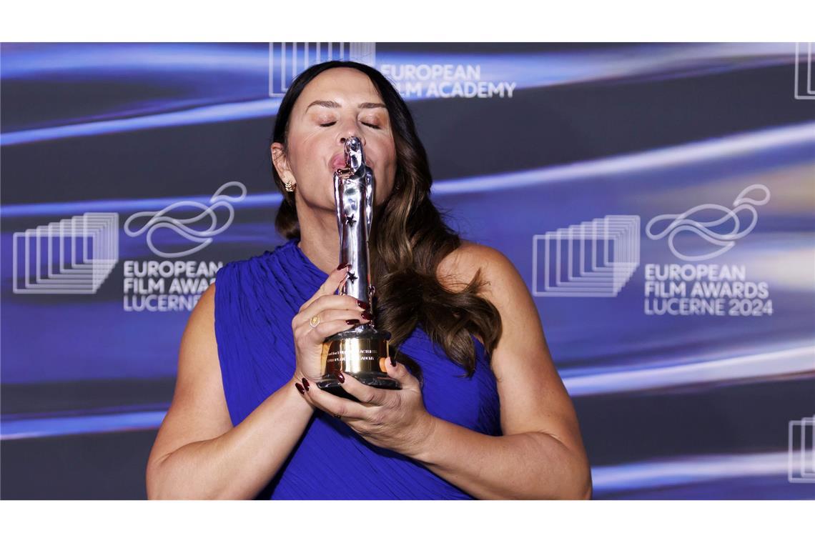 Großer Abräumer: Europäischer Filmpreis für "Emilia Pérez" Karla Sofía Gascón widmete die Auszeichnung den Müttern in der Welt.