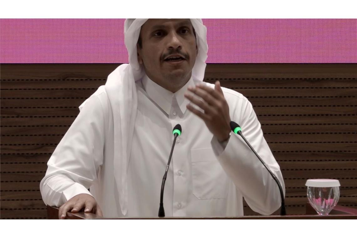 Gipfel Dutzender Staaten in Katar bildet Front gegen Israel Katars Regierungschef Al Thani fordert nach Israels Angriff "echte und spürbare Maßnahmen auf allen Ebenen". (Archivbild)