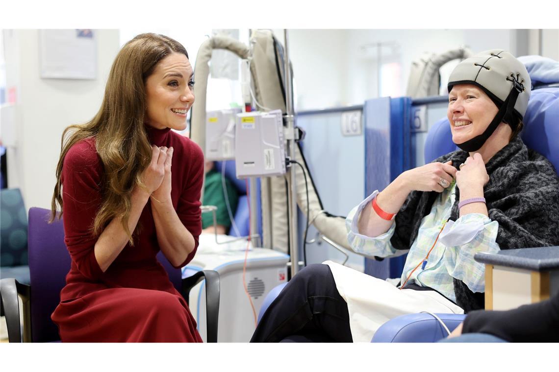 Kate nach Krebstherapie: Erleichtert, in Remission zu sein Kate hatte selbst eine Chemotherapie bekommen.