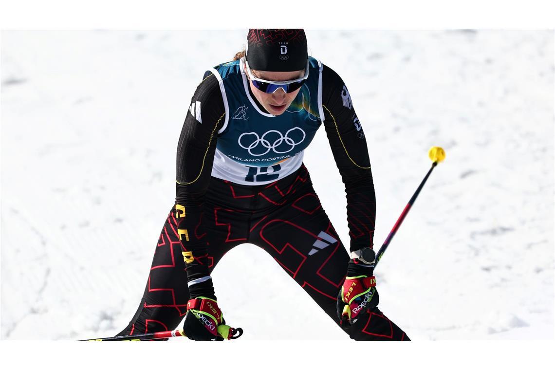 Katharina Hennig Dotzler beendet ihre Olympia-Karriere auf Platz neun.