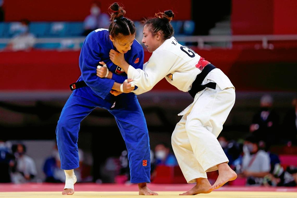 TSG Backnang Judo will in ihrer Domäne wieder zuschlagen Katharina Menz (rechts) will sich am Sonntag in Stuttgart ihren siebten nationalen Titel im Leichtgewicht schnappen. Foto: Imago