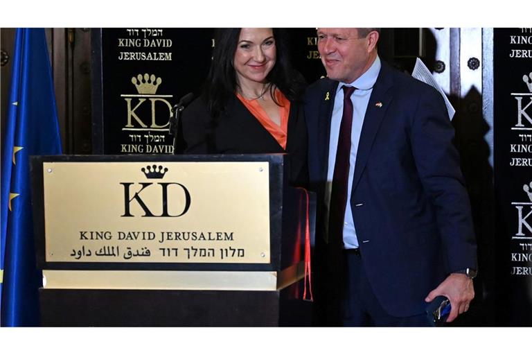 Katherina Reiche (CDU), Bundesministerin für Wirtschaft und Energie, trifft Nir Barkat, Minister für Wirtschaft und Industrie.