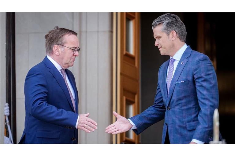 Kein einfacher Partner: Verteidigungsminister Pistorius mit US-„Kriegsminister“ Hegseth im Juli 2025 in Washington.