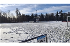 Kein Training im ADM-Sportpark möglich – auch nicht auf dem Kunstrasenplatz. 
Foto: red