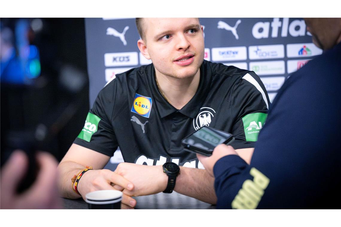 Keine Angst vor Dänemark: Handball-Nationalspieler Justus Fischer glaubt an einen deutschen Sieg.