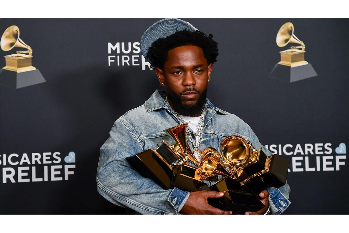 Beyoncé schreibt Musikgeschichte – schon wieder Kendrick Lamar ging mit fünf Preisen nach Hause – Spitzenreiter in diesem Jahr.
