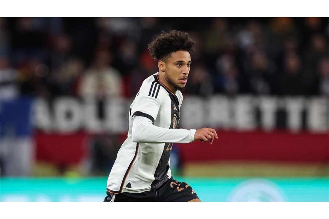 Kevin Schade (Note 3,5): Der Profi vom Premier-League-Club FC Brentford legte auf dem linken Flügel in der Anfangsphase dynamisch los&nbsp;– war dann aber häufig mit Defensivaufgaben beschäftigt. Bemühte sich danach auch, offensive Akzente zu setzen. Doch es klappte längst nicht alles.