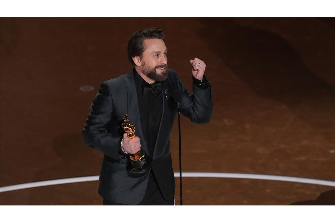 Oscars 2025: Gewinnerinnen und Gewinner Kieran Culkin wurde als bester Nebendarsteller ausgezeichnet.