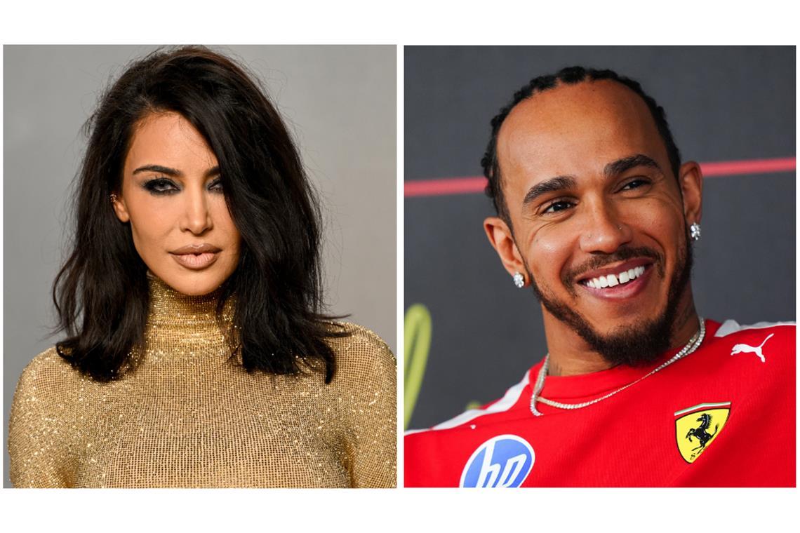 Kim Kardashian (l.) und Lewis Hamilton sollen ein Paar sein.