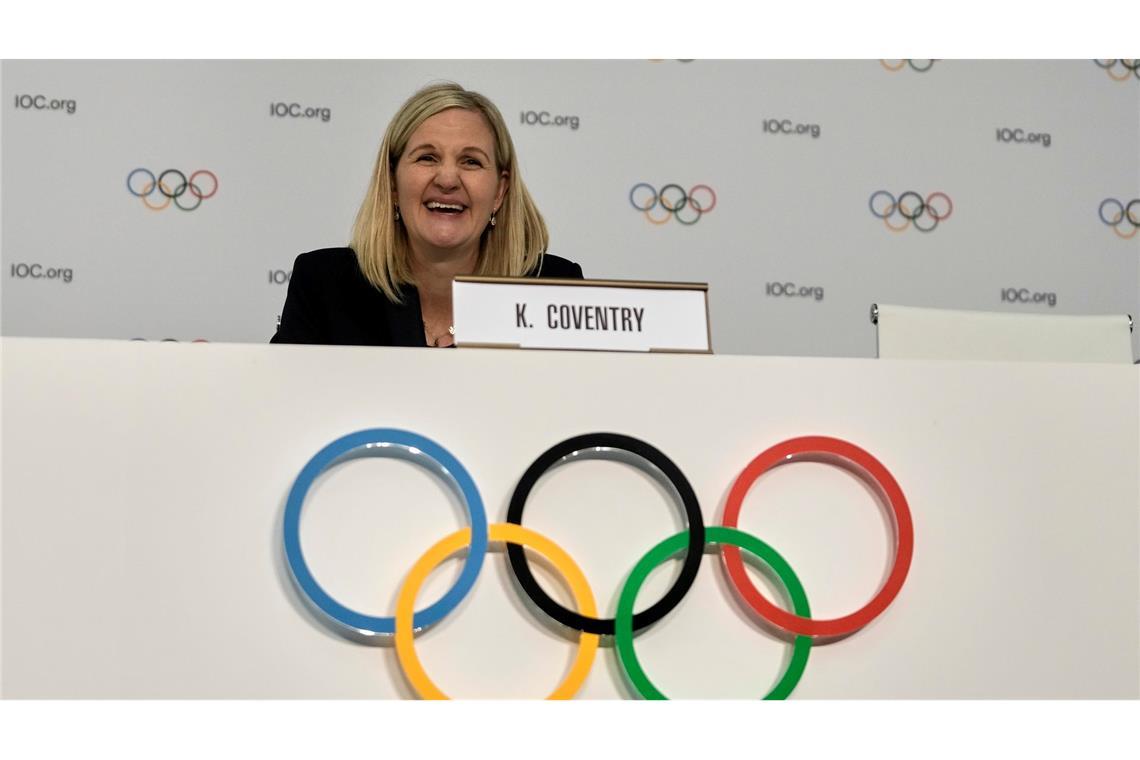 Neue IOC-Chefin will Trump die Stirn bieten Kirsty Coventry ist die erste Frau an der Spitze des IOC.