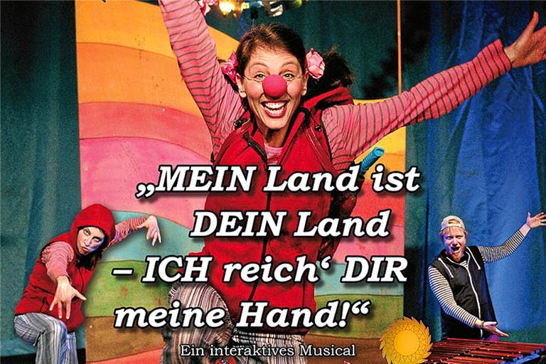Kleine Leute können im Murrhardter Stadtgarten mit dem Theater Radelrutsch ein interaktives Musical erleben. Fotos: privat