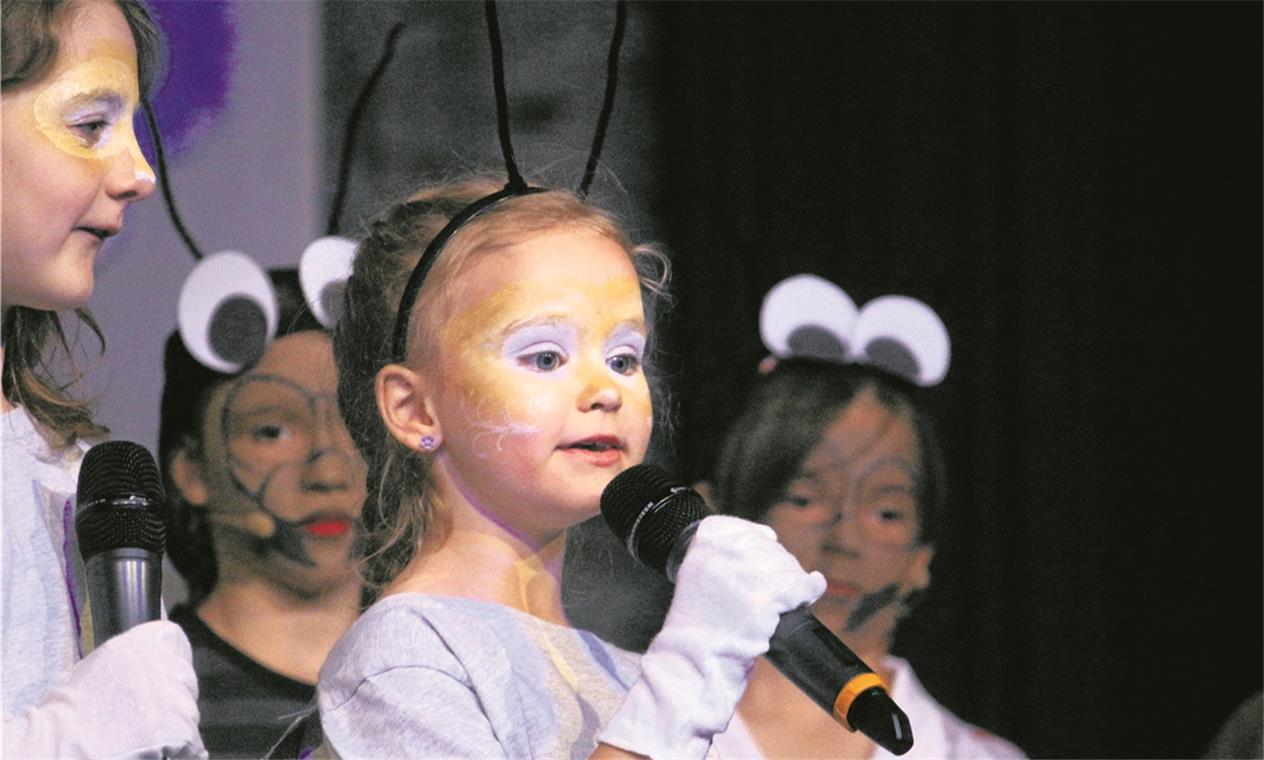 Kleine Sänger haben ihren großen, unvergesslichen Auftritt beim Musical. Foto: privat