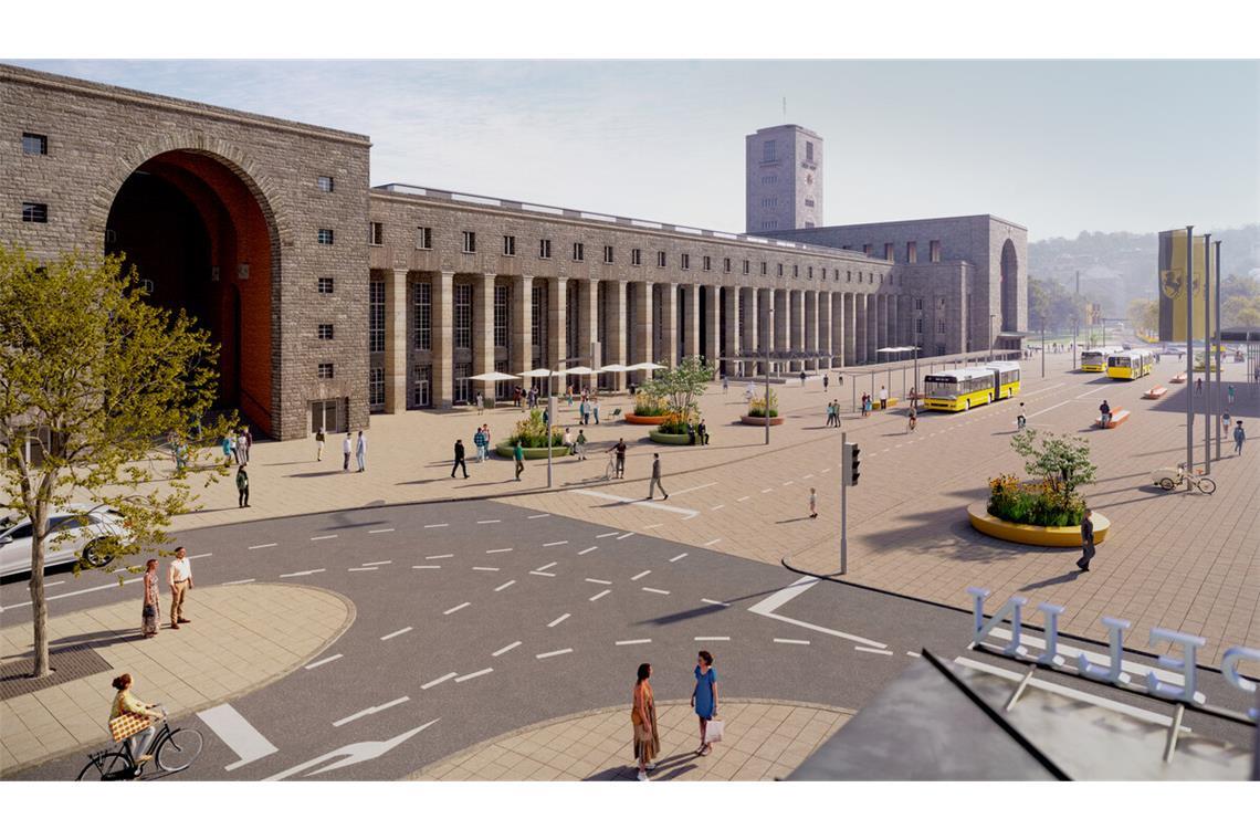 Könnte der Arnulf-Klett-Platz sich eines Tages so aufgeräumt präsentieren?